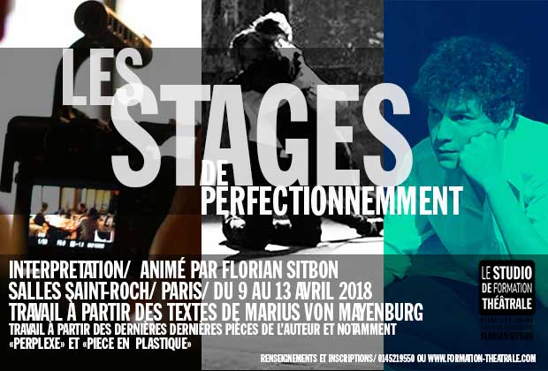 INTERPRETATION/ Stage avec Florian SITBON/Du 9 au 13 AVRIL/ Travail à partir des dernières pièces de Marius von Mayenburg 
