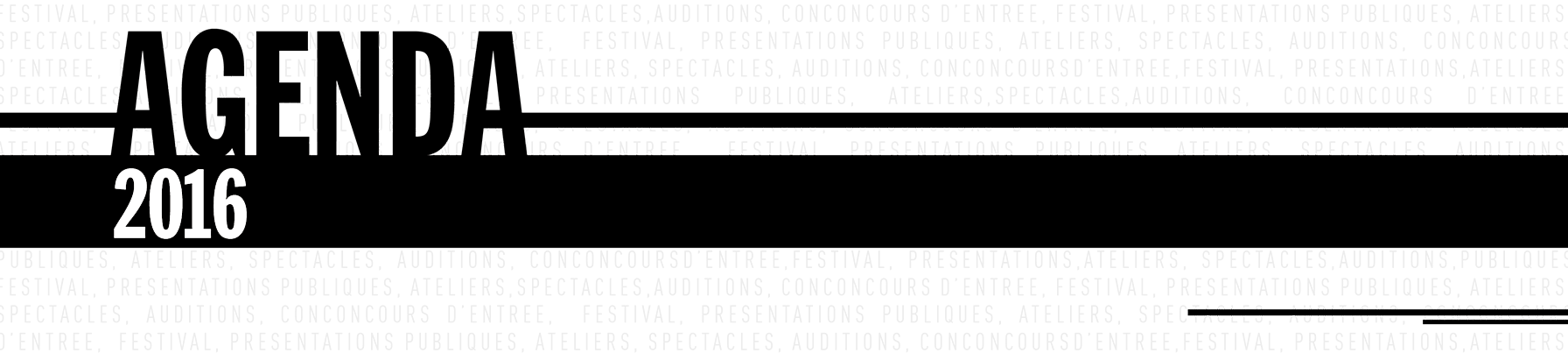 Prochains rendez-vous en 2016...